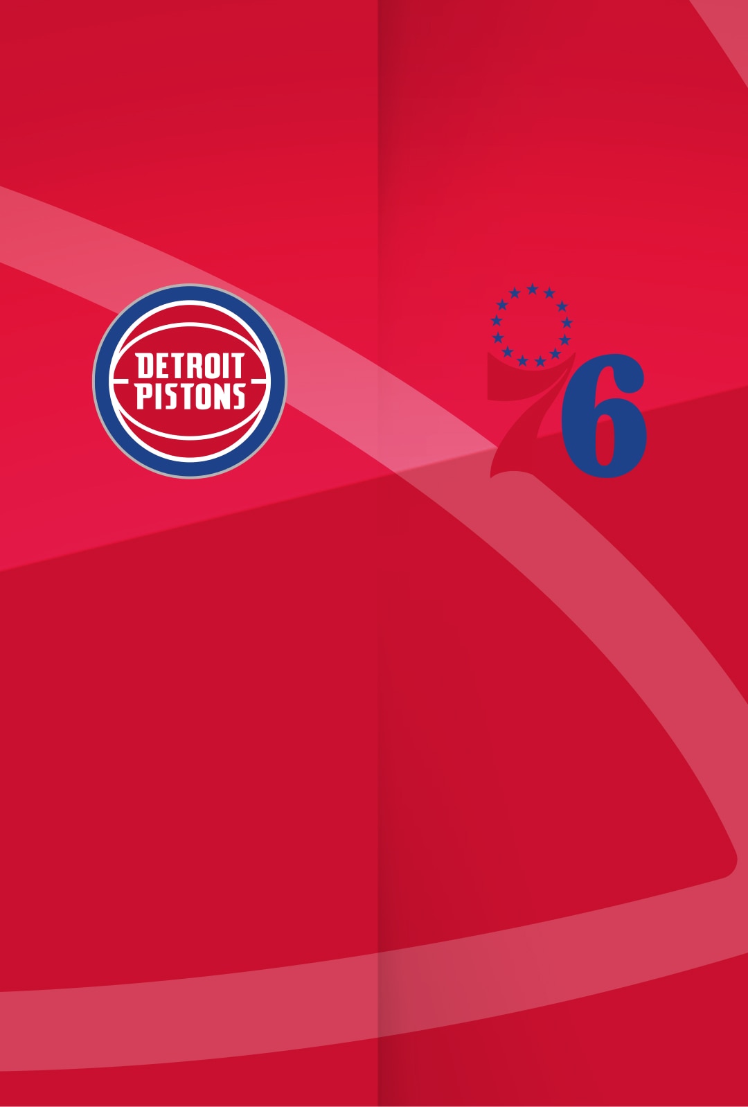 das Logo der Detroit Pistons und Philadelphia 76ers